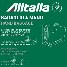 Quali sono misure bagaglio a mano Alitalia | Viaggiamo