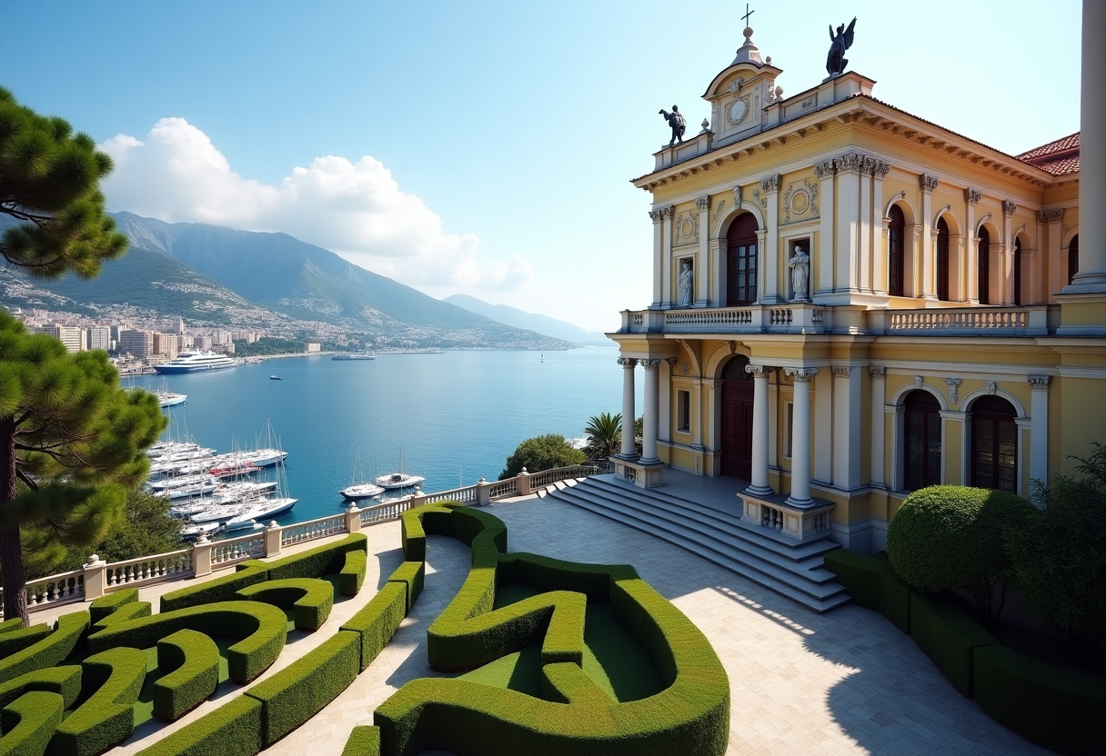 Vista panoramica di Montecarlo con il suo lusso e cultura