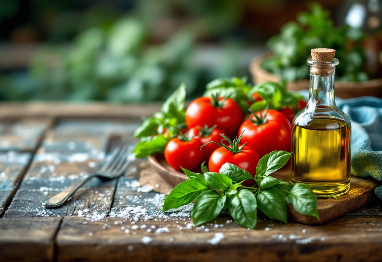 Piatto tradizionale italiano con ingredienti freschi