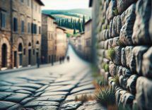 Panorama di Volterra con arte e storia toscana