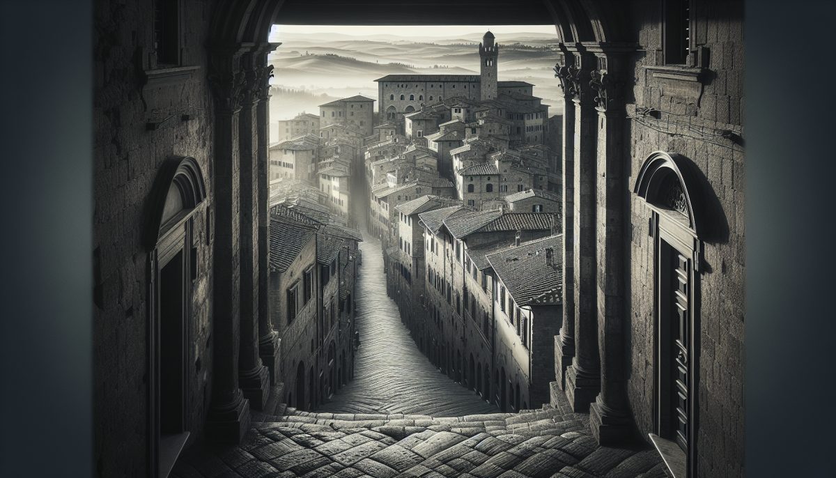 Panorama di Volterra, città storica della Toscana