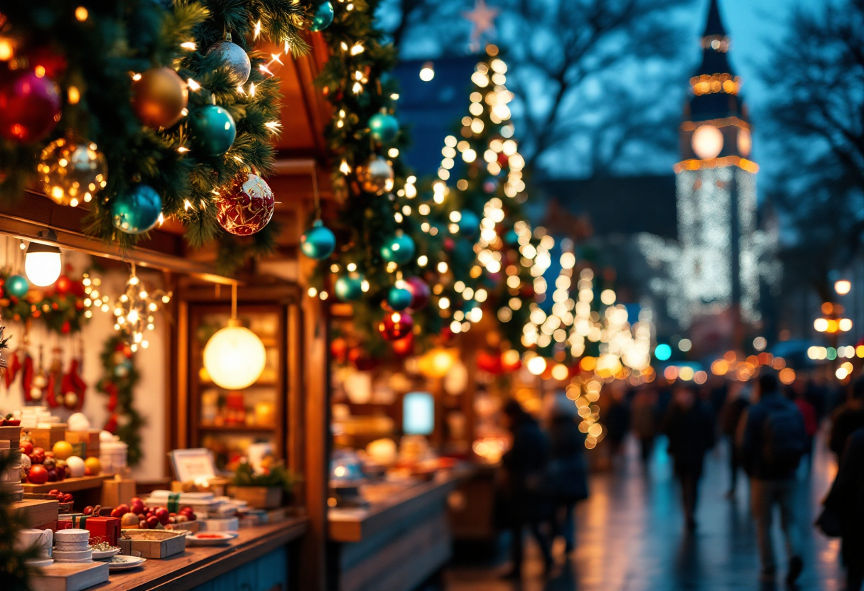 Immagine del mercatino di Natale di Magdeburgo dopo l'attentato