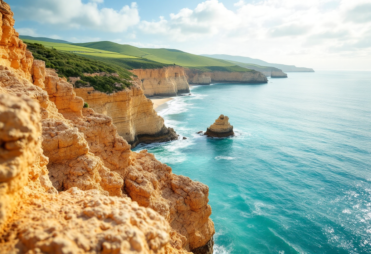 Panorama del Portogallo con paesaggi storici e naturali