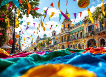 Sfilata colorata del Carnevale di Rio de Janeiro