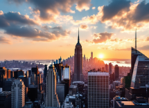 Panorama di New York con grattacieli e Central Park