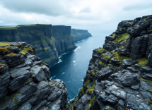 Vista panoramica delle Scogliere di Moher in Irlanda