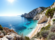Vista panoramica di Cala Goloritzè in Sardegna