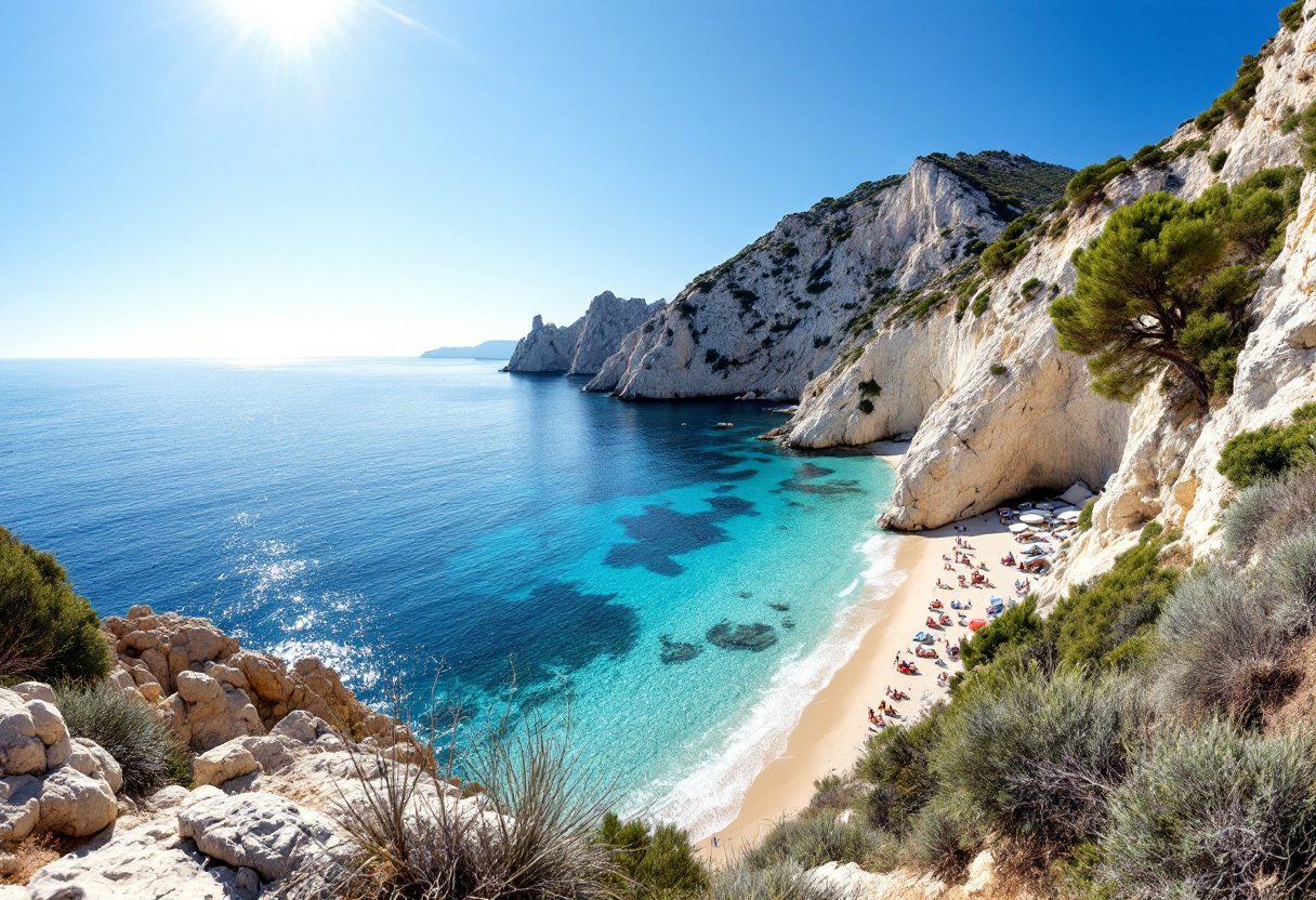 Vista panoramica di Cala Goloritzè in Sardegna