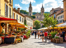 Vista panoramica di Carpentras, un gioiello della Provenza
