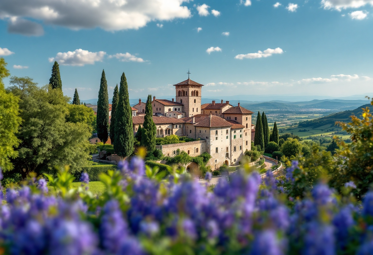 Vista panoramica di Fontanellato, Bassa Parmense