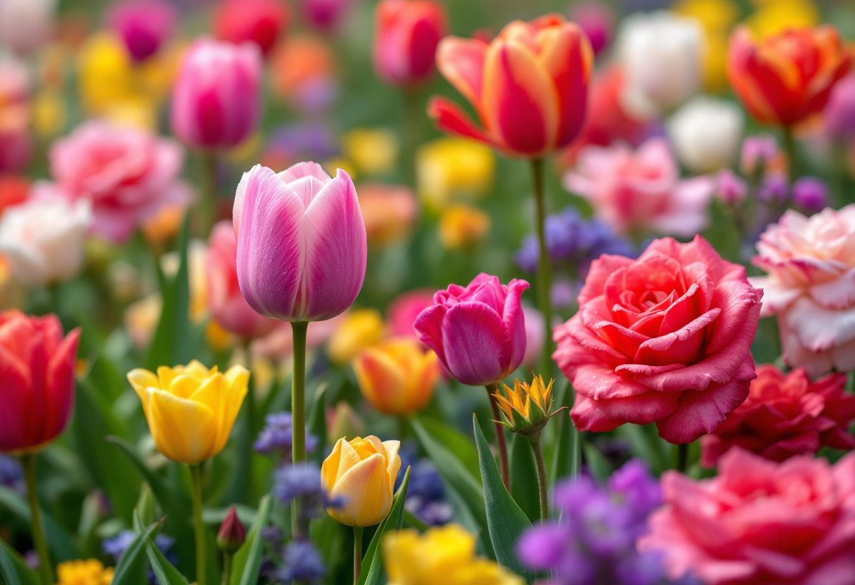 Fioriture primaverili nei giardini europei