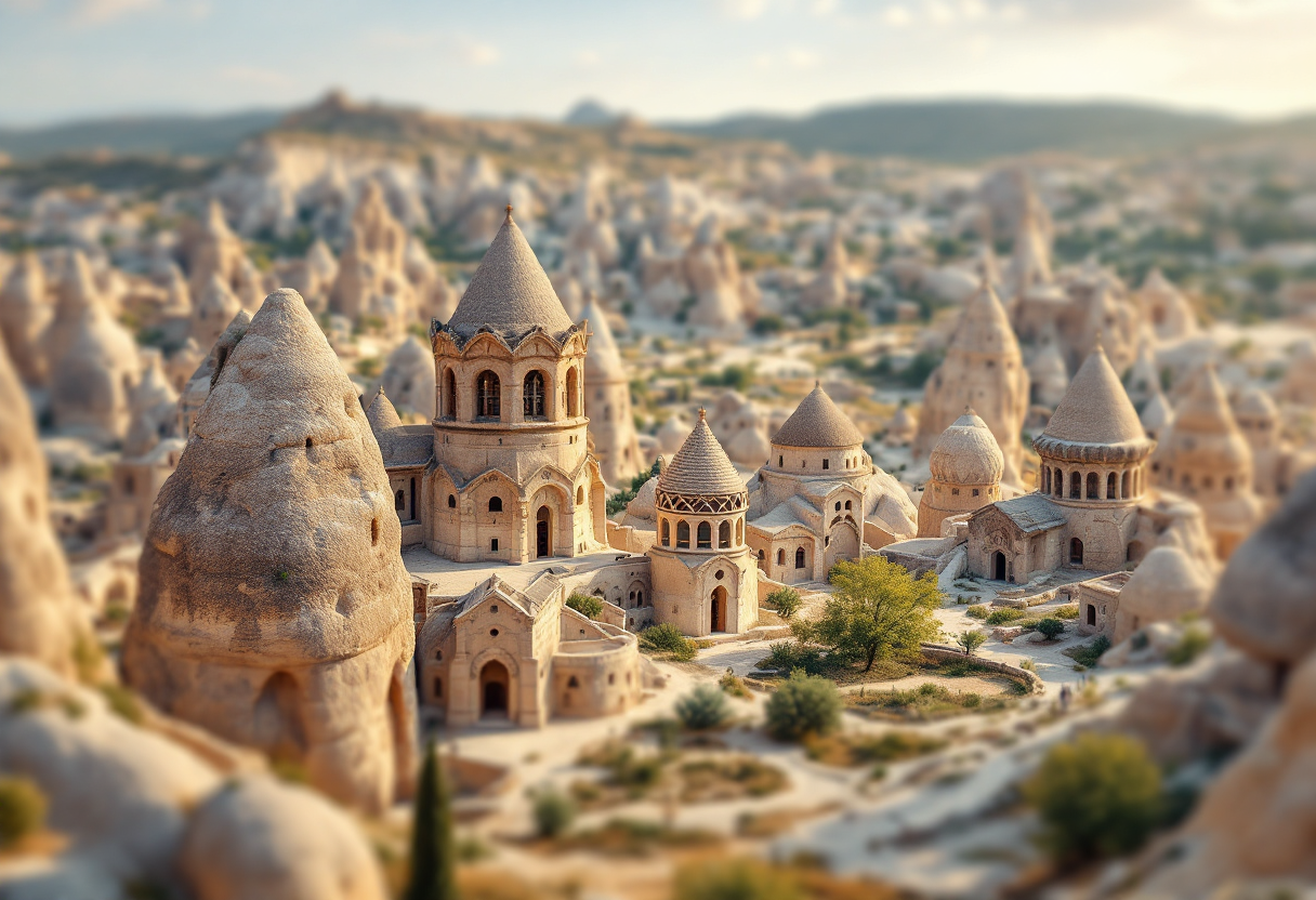 Panorama della Valle di Göreme con formazioni rocciose uniche