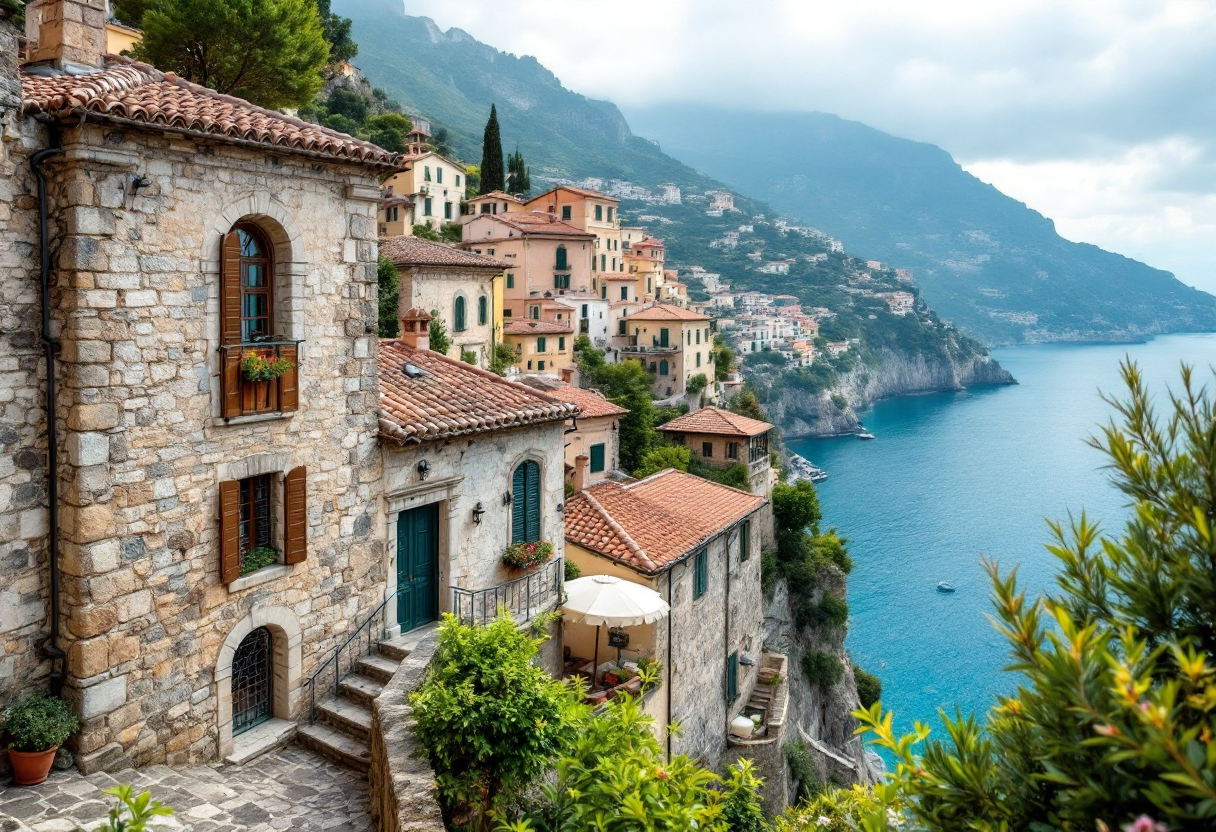 Vista panoramica di Maiori, Costiera Amalfitana