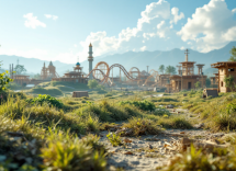 Rendering del nuovo parco divertimenti Universal in Europa