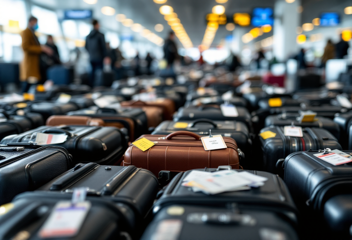 Aeroporti con problemi nella gestione dei bagagli nel 2023