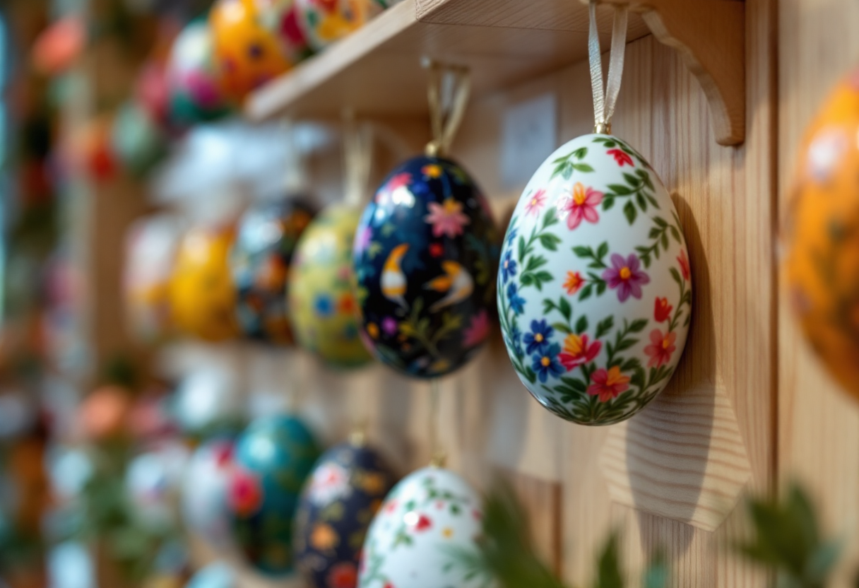 Uova decorate al Pysanka Museum in Ucraina