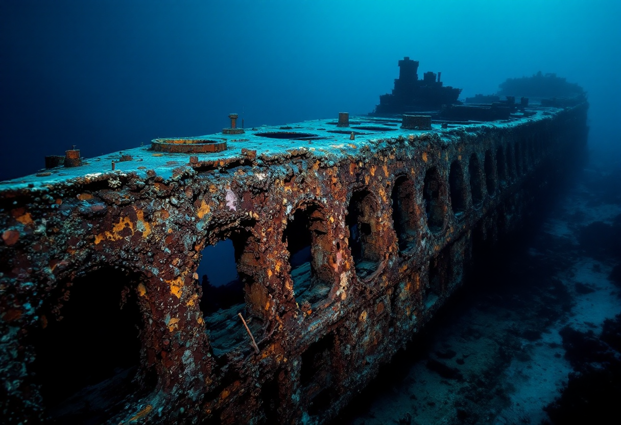 Immagine delle nuove scoperte sul Titanic tramite scansioni 3D