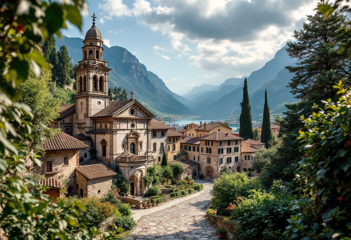 Vista panoramica di Grazie, un gioiello lombardo immerso nella natura