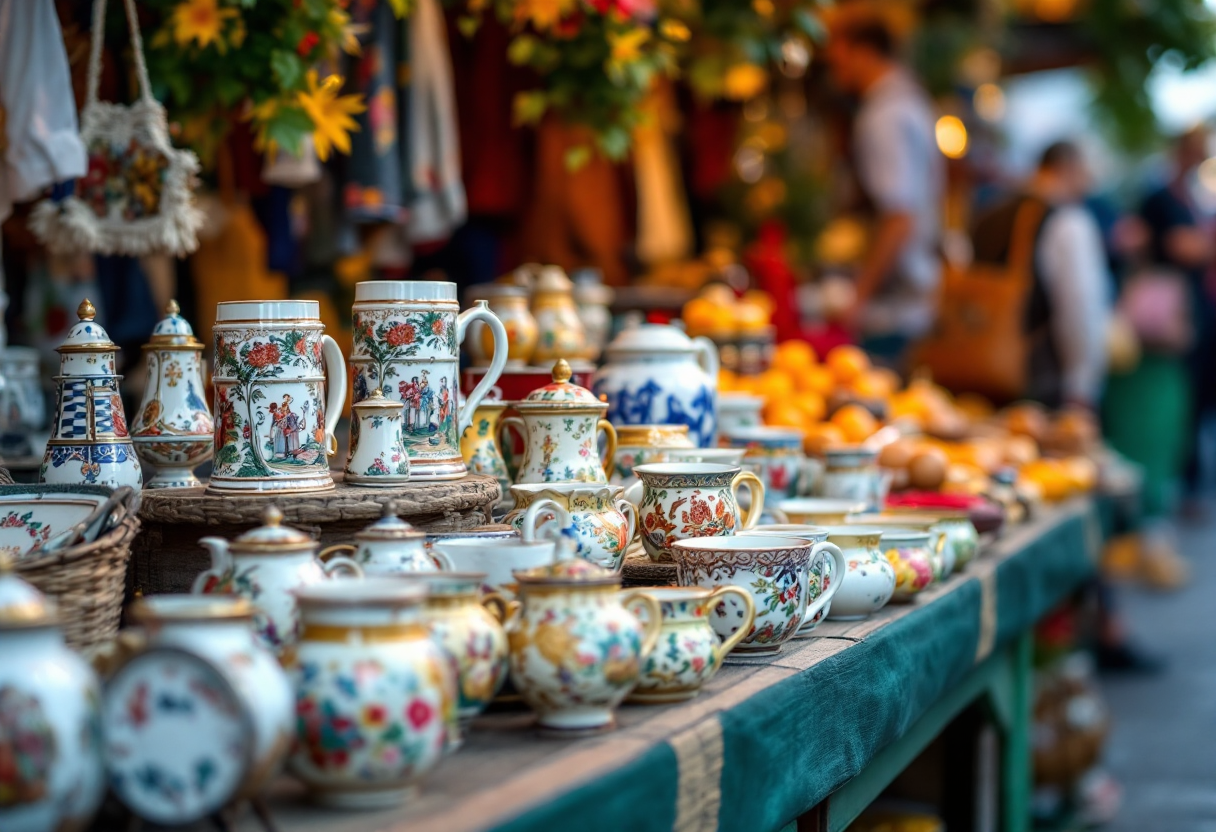 Souvenir tipici di Monaco di Baviera in un negozio