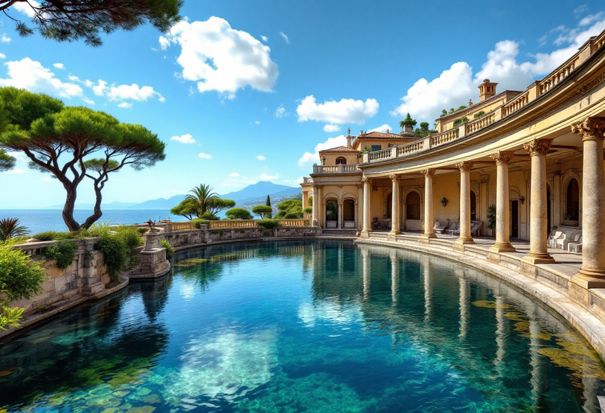 Vista delle antiche terme di Castellammare di Stabia